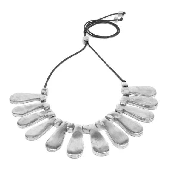 Luminara: Italian-Designed Recycled Statement Necklace. In stock April 10th. - Picture 2 of 4